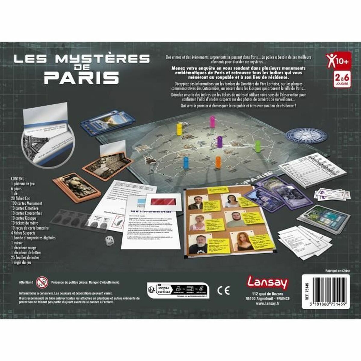 Spēlētāji Lansay Les Mystères De Paris